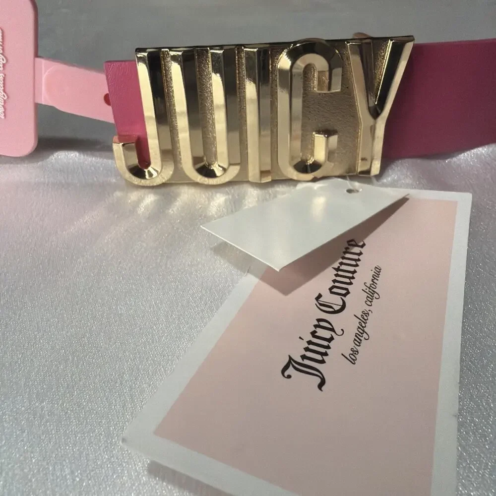 Juicy Couture Gold Pink Belt Size S
